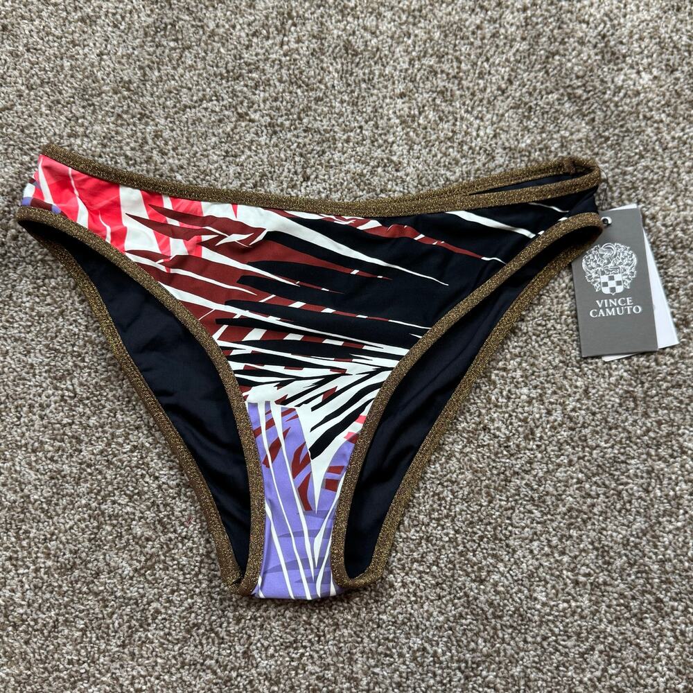 Vince Camuto Women's Bikini Bottom NWT Size Small Tropical Beachy Summer Pool